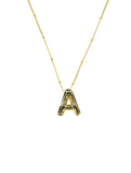 Bubble Initial Necklace