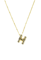 Bubble Initial Necklace
