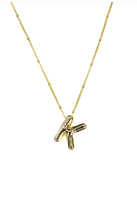 Bubble Initial Necklace