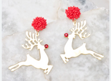 Beaded Christmas Earrings