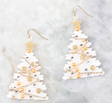 Christmas Tree Dangle Earrings