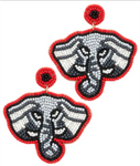 Roll Tide Beaded Earrings
